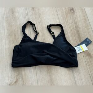 Aqua Couture Black Swim Top size M —NWT